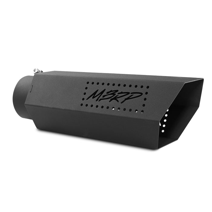 MBRP Exhaust T5165BLK MBRP Black Series Universal 4" Hexagon Shaped Tip. - Truck Part Superstore