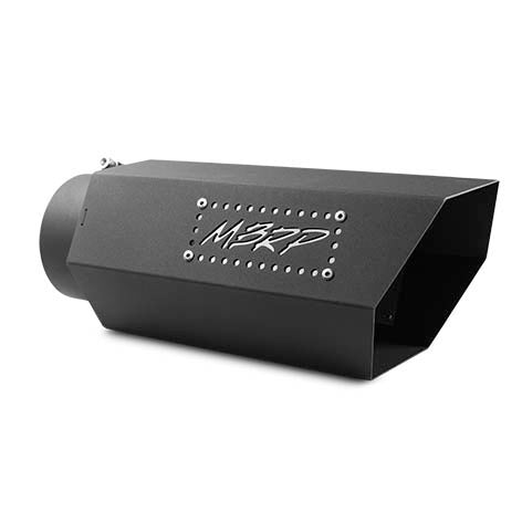 MBRP Exhaust T5166BLK MBRP Black Series Universal 5" Hexagon Shaped Tip. - Truck Part Superstore