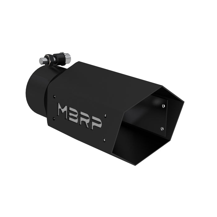 MBRP Exhaust T5169BLK MBRP Black Series Universal 3" Hexagon Shaped Tip. - Truck Part Superstore