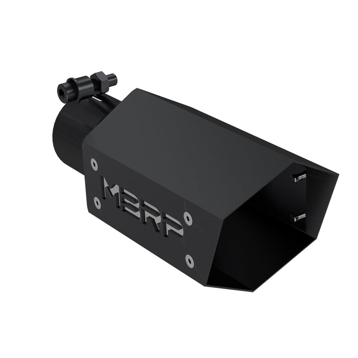 MBRP Exhaust T5173BLK MBRP Black Series Universal 2.5" Hexagon Shaped Tip. - Truck Part Superstore