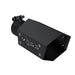 MBRP Exhaust T5173BLK MBRP Black Series Universal 2.5" Hexagon Shaped Tip. - Truck Part Superstore