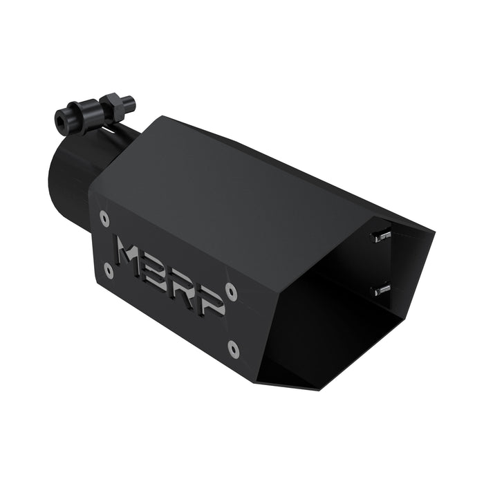 MBRP Exhaust T5173BLK MBRP Black Series Universal 2.5" Hexagon Shaped Tip. - Truck Part Superstore