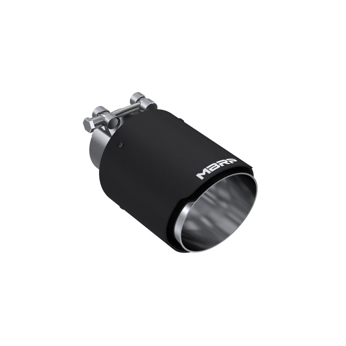 MBRP Exhaust T5176CF MBRP Universal 2.5" Inlet Carbon Fiber Exhaust Tip. - Truck Part Superstore