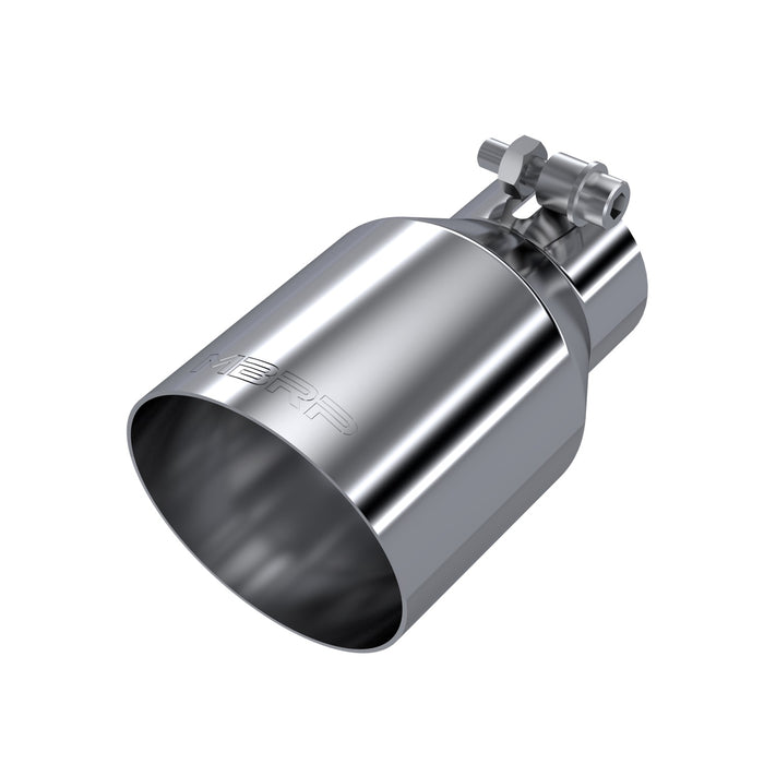 MBRP Exhaust T5176 Universal 2.5" Inlet; Single Wall Exhaust Tip. - Truck Part Superstore