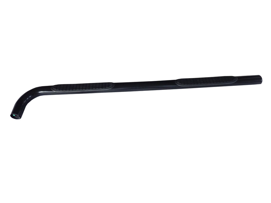 TrailFX 1110130073 3 Inch Round Bent Powder Coated Black Steel With Plastic End Caps - Truck Part Superstore