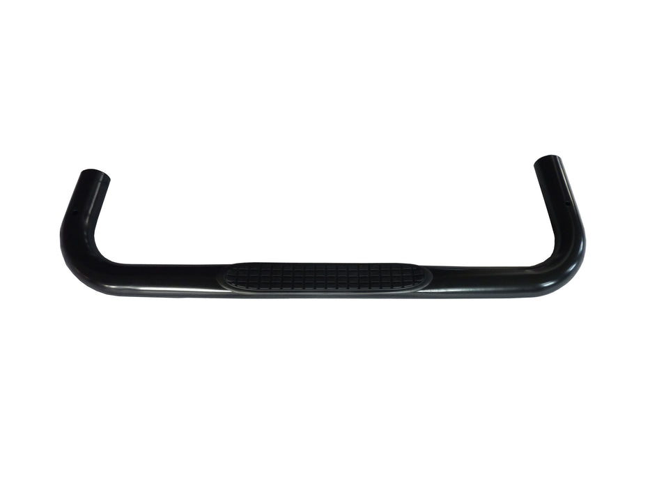 TrailFX 1120221943 3 Inch Round Bent Powder Coated Black Steel Without End Caps - Truck Part Superstore