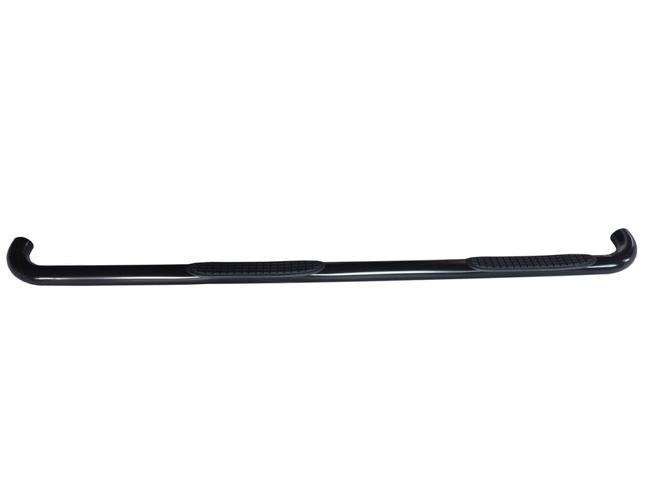 TrailFX 1120222063 3 Inch Round Bent Powder Coated Black Steel Without End Caps Rocker Panel Mount - Truck Part Superstore