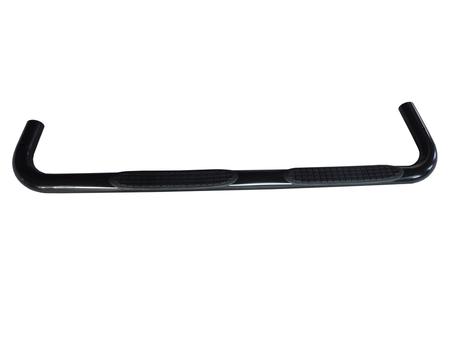 TrailFX 1120223943 3 Inch Round Bent Powder Coated Black Steel Without End Caps - Truck Part Superstore