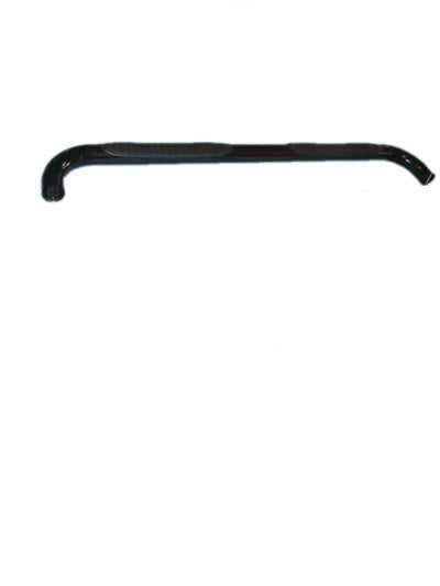 TrailFX 1130302973 3 Inch Round Bent Powder Coated Black Steel Without End Caps Rocker Panel Mount - Truck Part Superstore
