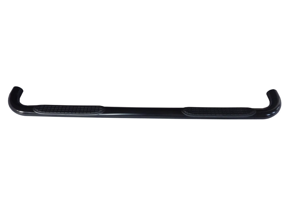 TrailFX 1130340013 3 Inch Round Bent Powder Coated Black Steel Without End Caps Rocker Panel Mount - Truck Part Superstore