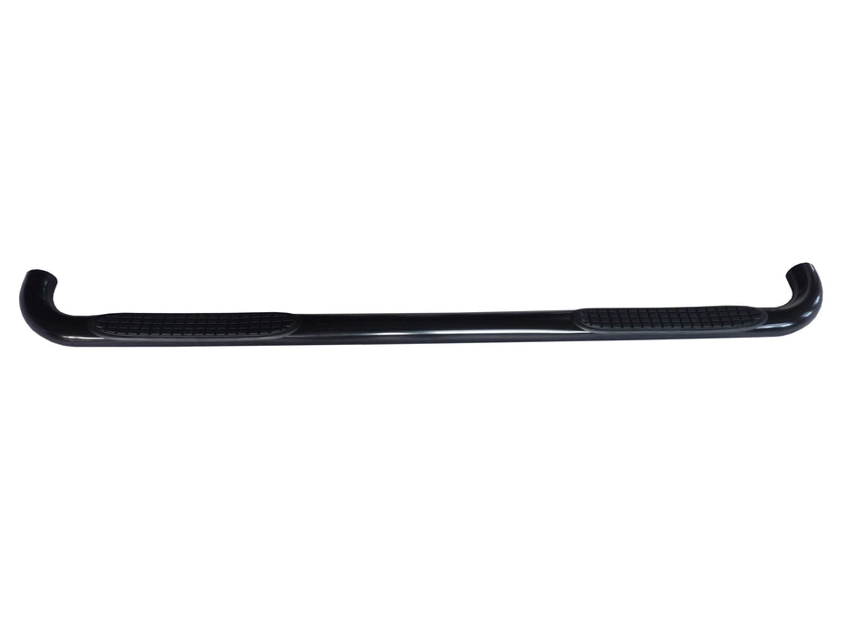 TrailFX 1130342993 3 Inch Round Bent Powder Coated Black Steel Without End Caps Rocker Panel Mount - Truck Part Superstore