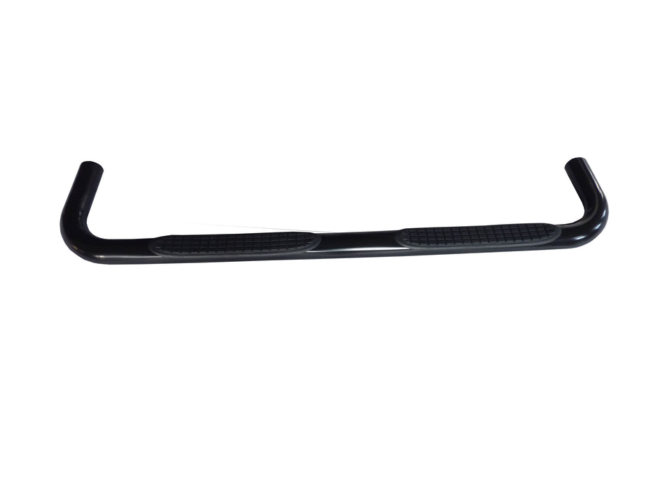 TrailFX 1160610053 3 Inch Round Bent Powder Coated Black Steel Without End Caps - Truck Part Superstore