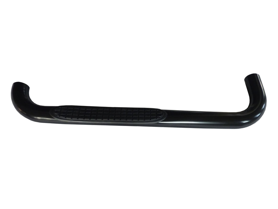 TrailFX 1160630973 3 Inch Round Bent Powder Coated Black Steel Without End Caps - Truck Part Superstore
