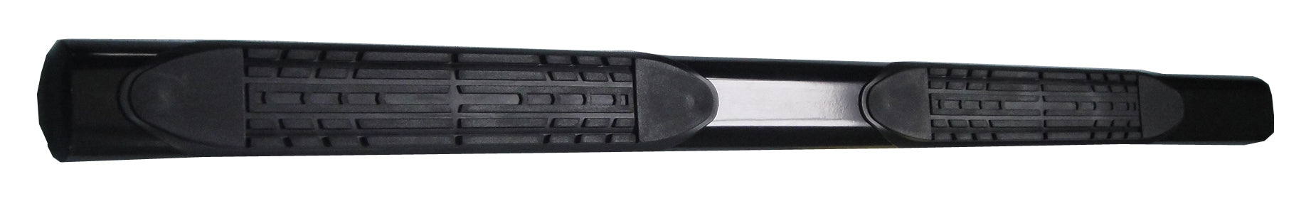TrailFX 2912133043 4 Inch Oval Straight Powder Coated Black Mild Steel Rocker Panel Mount - Truck Part Superstore