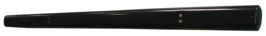 TrailFX 2912134043 4 Inch Oval Straight Powder Coated Black Mild Steel Rocker Panel Mount - Truck Part Superstore