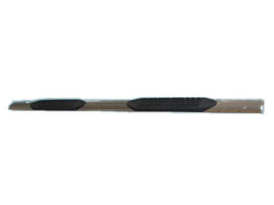 TrailFX 2930304011 4 Inch Oval Straight Pol Stainless Steel Rocker Panel Mount - Truck Part Superstore