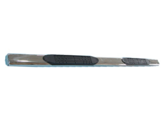 TrailFX 2930304011 4 Inch Oval Straight Pol Stainless Steel Rocker Panel Mount - Truck Part Superstore