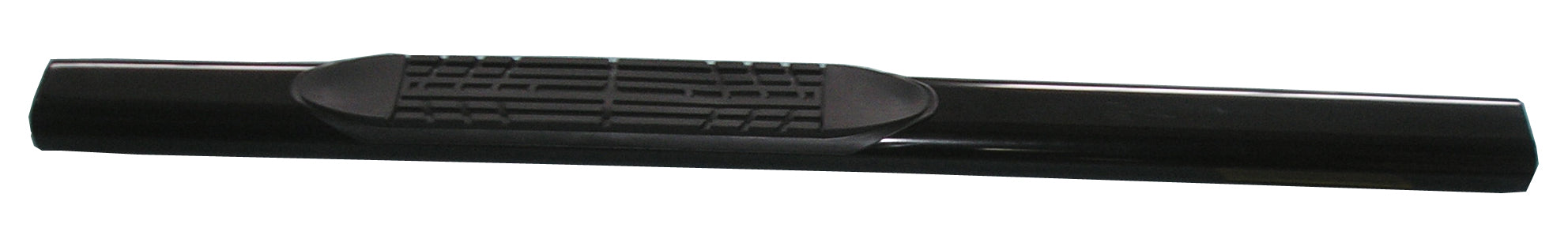 TrailFX 2930312043 4 Inch Oval Straight Powder Coated Black Mild Steel Rocker Panel Mount - Truck Part Superstore