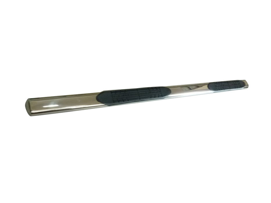 TrailFX 2930314041 4 Inch Oval Straight Pol Stainless Steel Rocker Panel Mount - Truck Part Superstore