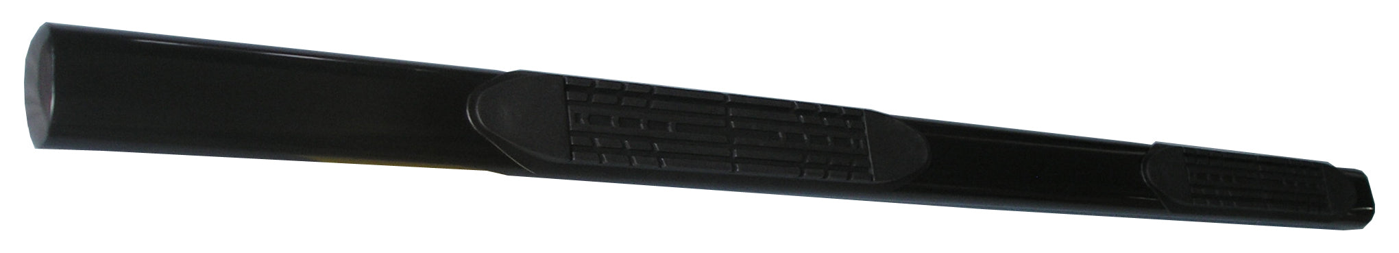 TrailFX 2930314043 4 Inch Oval Straight Powder Coated Black Mild Steel Rocker Panel Mount - Truck Part Superstore
