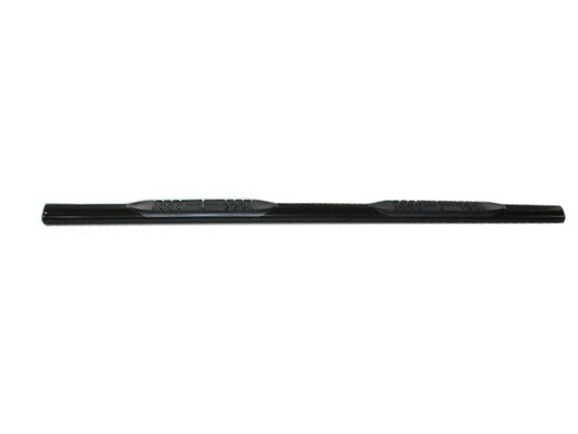 TrailFX 2930347993 4 Inch Oval Straight Powder Coated Black Mild Steel Rocker Panel Mount - Truck Part Superstore