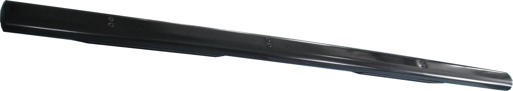 TrailFX 2940411043 4 Inch Oval Straight Powder Coated Black Mild Steel Rocker Panel Mount - Truck Part Superstore