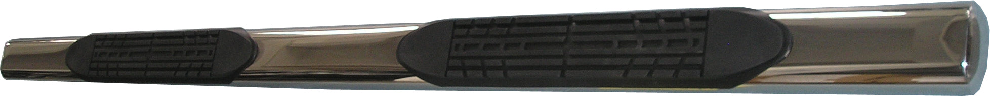 TrailFX 2950522051 4 Inch Oval Straight Pol Stainless Steel Rocker Panel Mount - Truck Part Superstore