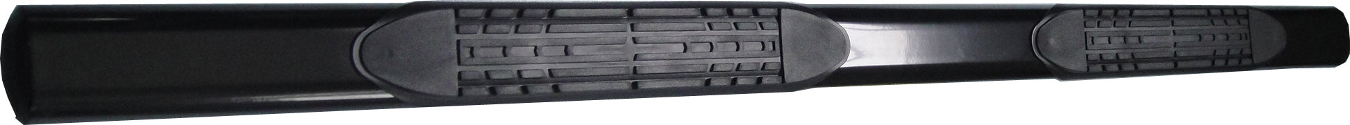 TrailFX 2950522053 4 Inch Oval Straight Powder Coated Black Mild Steel Rocker Panel Mount - Truck Part Superstore
