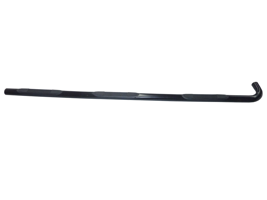 TrailFX 3012141013 W/Step Pads W/Bed Step 3 In Round Bent Pwdr Ctd Black Mild Steel W/O End Caps - Truck Part Superstore