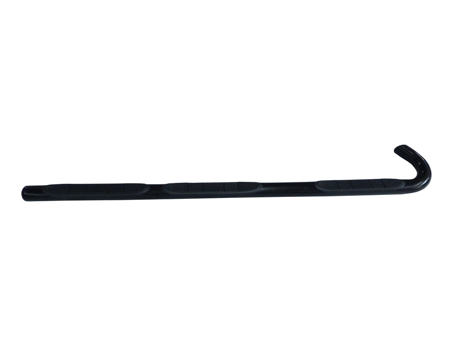 TrailFX 3050540993 W/Step Pads W/Bed Step 3 In Round Bent Pwdr Ctd Black Mild Steel W/O End Caps - Truck Part Superstore
