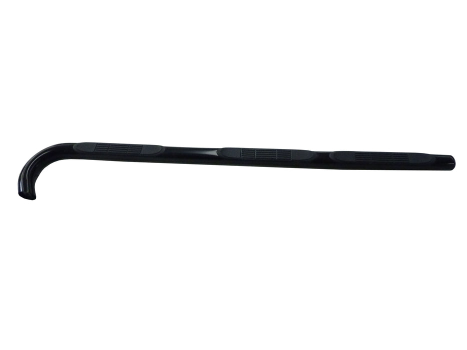 TrailFX 3050540993 W/Step Pads W/Bed Step 3 In Round Bent Pwdr Ctd Black Mild Steel W/O End Caps - Truck Part Superstore