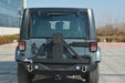 TrailFX J032T 1 Pc Direct-Fit Class III Hitch Tube W/D-Ring Mounts Black Steel W/Tire Carr - Truck Part Superstore