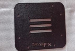 TrailFX J046T Without Logo Black Textured Powder Coated Steel With Vent Cover Only - Truck Part Superstore