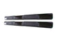 TrailFX A8229B 6 Inch Oval Straight Powder Coated Black Steel Rocker Panel Mount - Truck Part Superstore