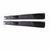 TrailFX A8249B With Step Pads 6 In Oval Straight Powder Coated Black Steel With Welded End Caps - Truck Part Superstore