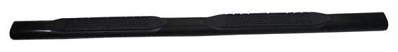 TrailFX A1542B With Step Pads 4 In Oval Straight Powder Coated Black Mild Steel With Welded End - Truck Part Superstore
