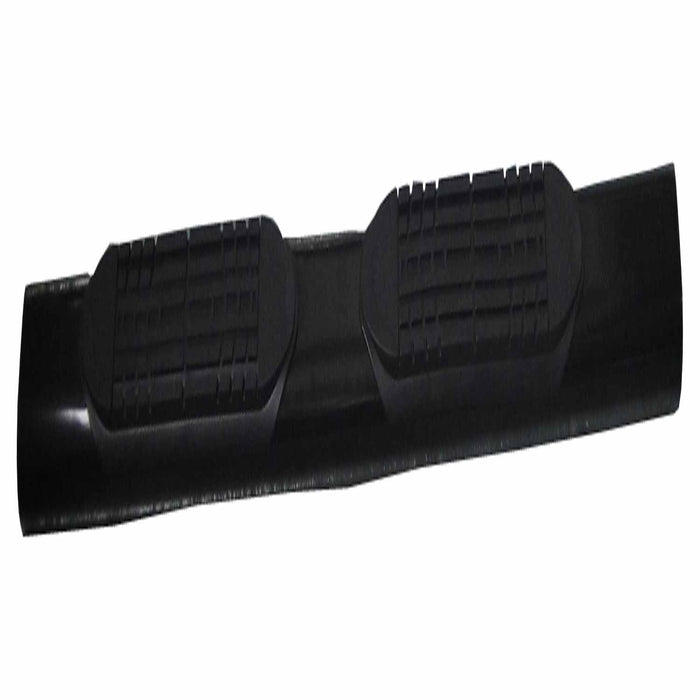TrailFX A1545T With Step Pads 4 In Oval Straight Powder Coated Black Mild Steel With Welded End - Truck Part Superstore