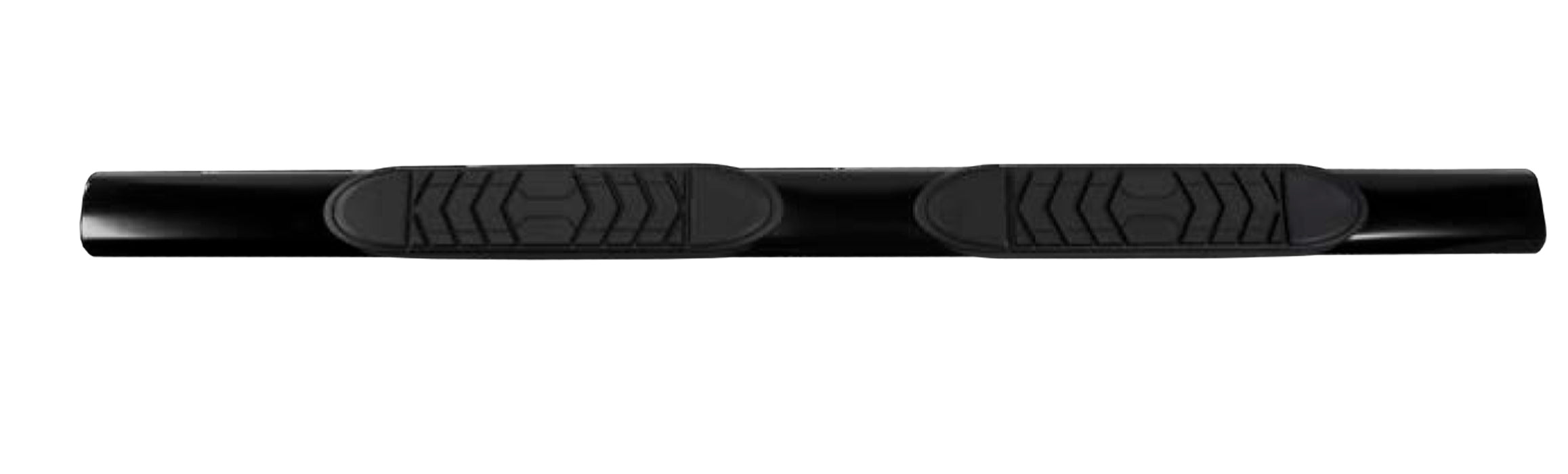 TrailFX A7054B 5 Inch Oval Straight Powder Coated Black Steel Rocker Panel Mount - Truck Part Superstore
