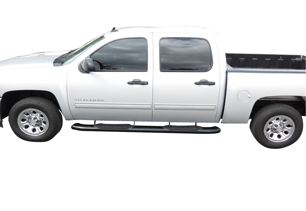 TrailFX A8232S 6 Inch Oval Bent Pol Stainless Steel Rocker Panel Mount - Truck Part Superstore