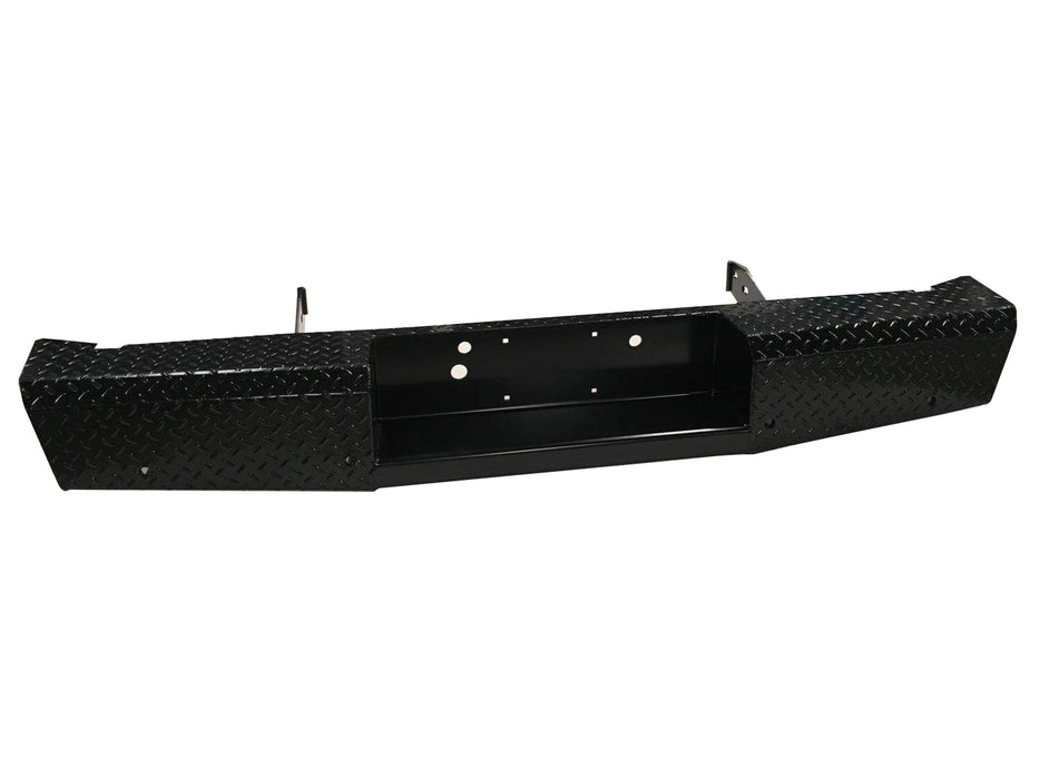 TrailFX FX1000 One Piece Direct Fit W/Factory Hitch Pwdr Ctd Black Steel W/Gloss Black Tread - Truck Part Superstore