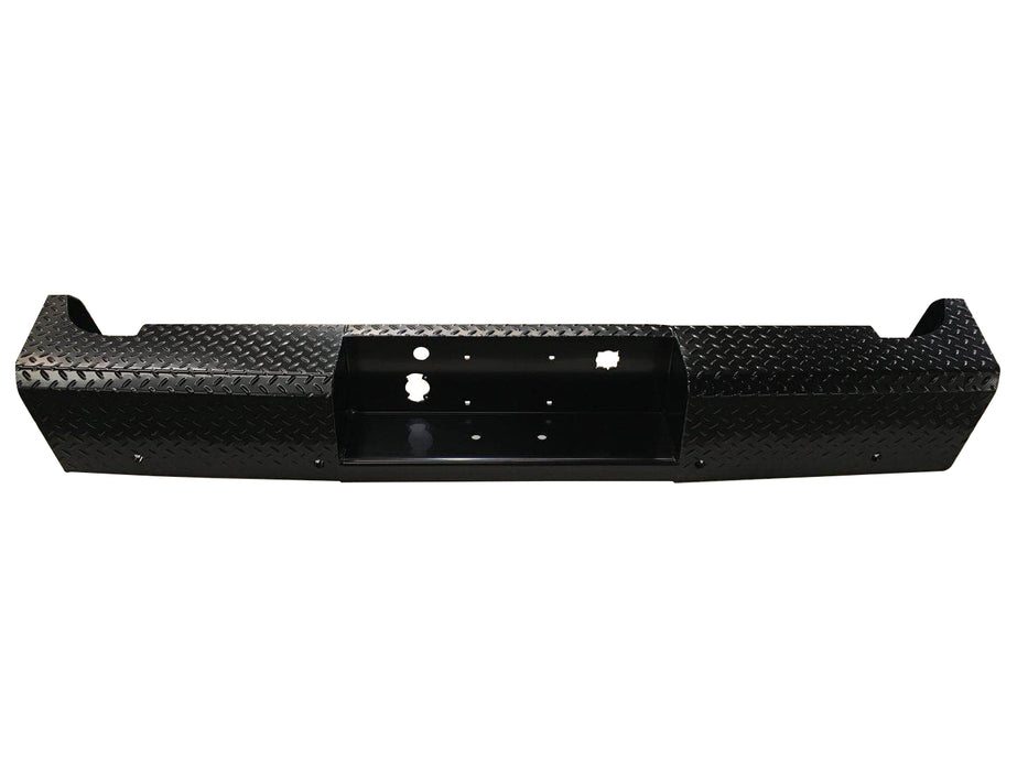 TrailFX FX1001 One Piece Direct Fit W/Factory Hitch Pwdr Ctd Black Steel W/Gloss Black Tread - Truck Part Superstore