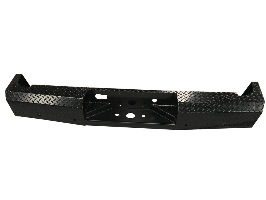 TrailFX FX1005 One Piece Direct Fit W/Factory Hitch Pwdr Ctd Black Steel W/Gloss Black Tread - Truck Part Superstore