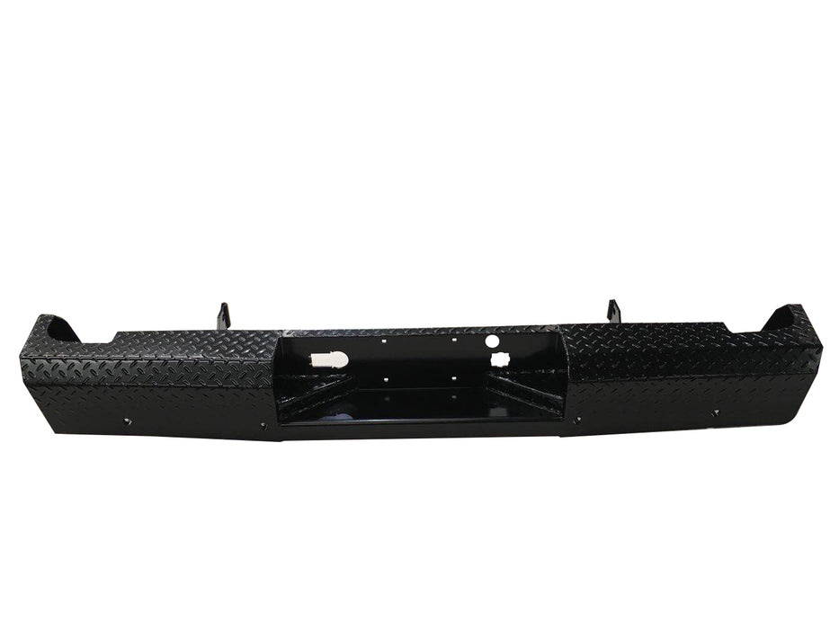 TrailFX FX1012 One Piece Direct Fit W/Factory Hitch Pwdr Ctd Black Steel W/Gloss Black Tread - Truck Part Superstore