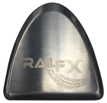 TrailFX G9023S For Trail FX 5 Inch Oval Nerf Bars With TFX Logo Brushed Aluminum Set Of 8 - Truck Part Superstore