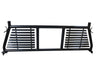 TrailFX H0005B Round Tube Louver With Rear Cab Window Cut Out Powder Coated Black Steel - Truck Part Superstore
