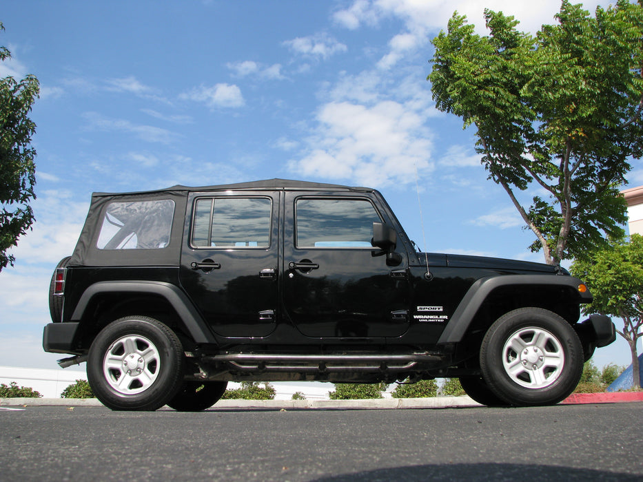 TrailFX J030T Oval Tube Blk Stl W/Lower Tube OE Rock Rails and Running Boards Must Be Removed - Truck Part Superstore