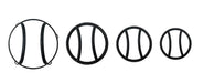 TrailFX J048T Euro Style Black Textured Powder Coated Steel Set Of 8 - Truck Part Superstore