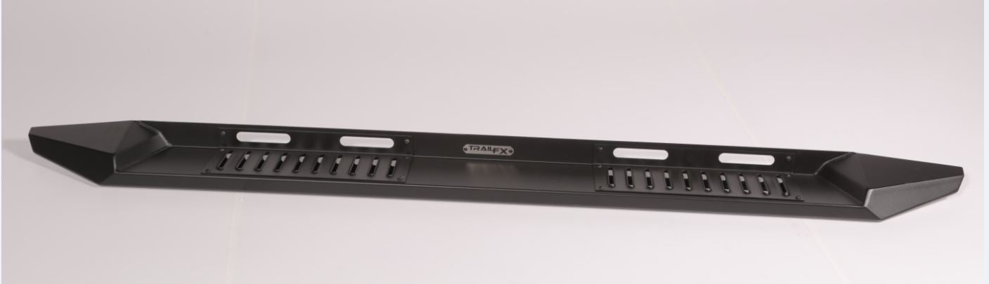TrailFX RBT010B Powder Coated Black Steel Unlighted Rocker Panel Mount 300 Pound Capacity - Truck Part Superstore