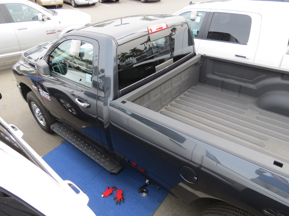 TrailFX RBW10B Powder Coated Black Steel Unlighted Rocker Panel Mount W/O Logo 300 Lb Cap - Truck Part Superstore