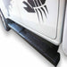 TrailFX A4017B With Step Pads 4 In Trapezoidal Straight Powder Coated Titanium Black Steel With - Truck Part Superstore